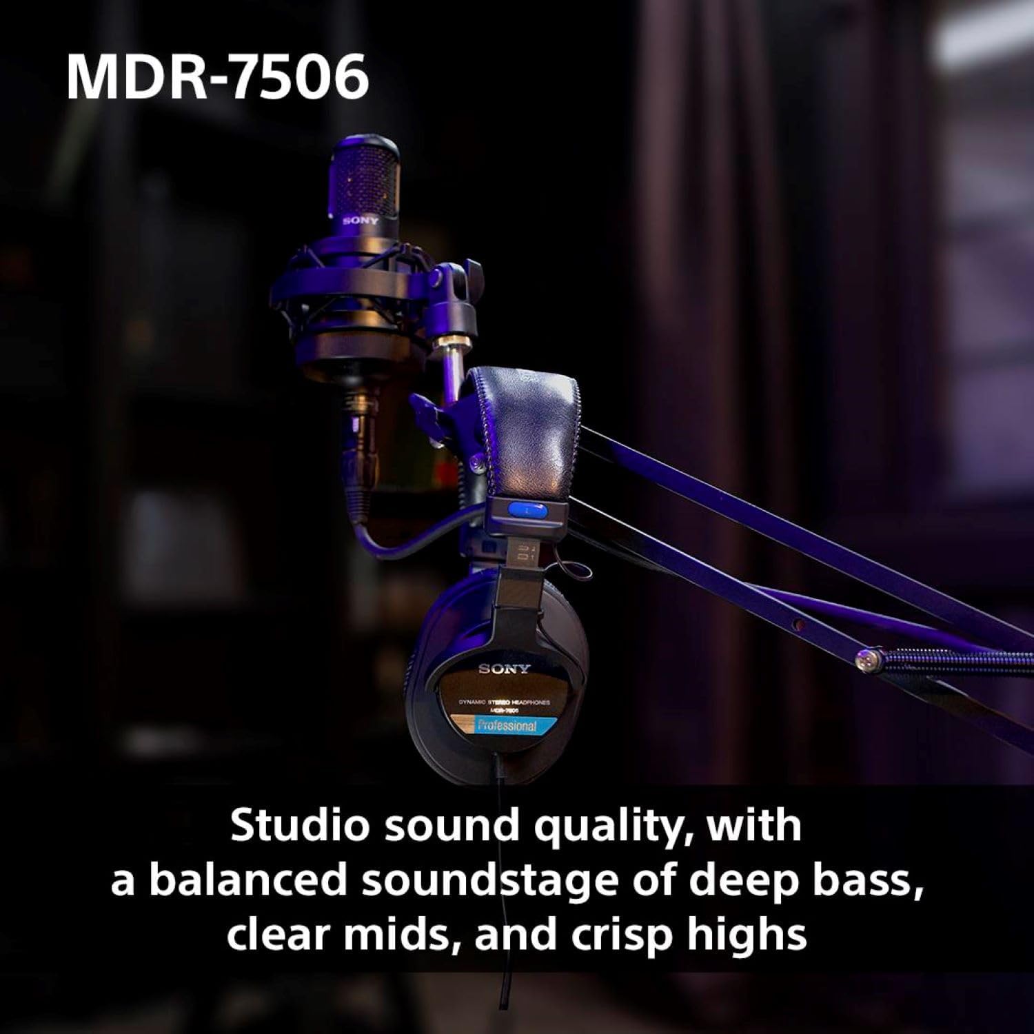 Sony MDR7506 Professional Large Diaphragm Headphone Plugs