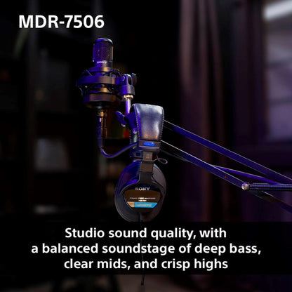Sony MDR7506 Professional Large Diaphragm Headphone Plugs