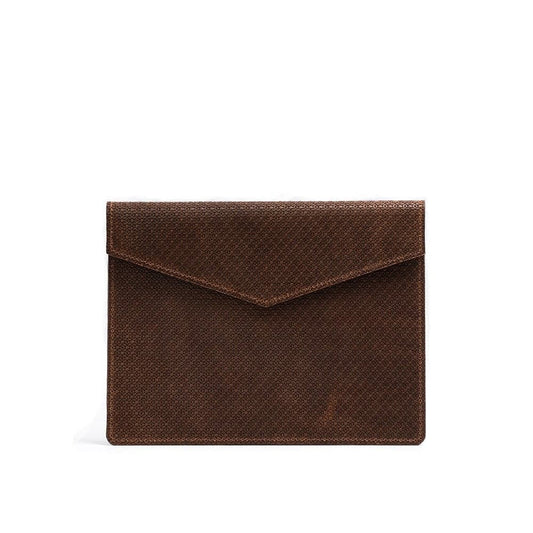 Leather Sleeve for iPad - Geometric Net